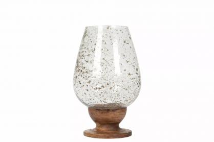 1 A Lot decoration Dekorativ Vas/lykta Tahi Glas/Tr 19x31cm