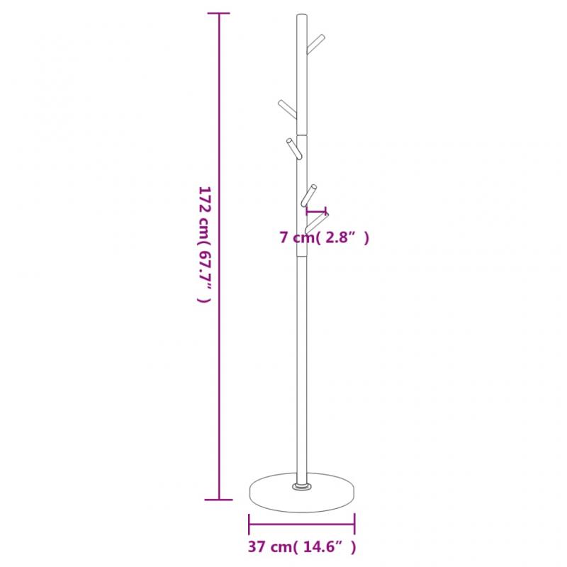 1 VidaXL Kldstllning vit 172 cm pulverlackerat jrn