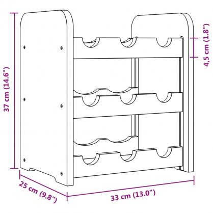 1 VidaXL Vinstll 33x25x37 cm massiv furu