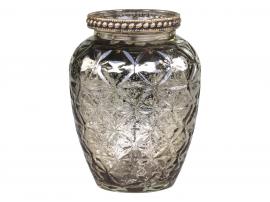 1 Chic Antique Vas med pärlkant H10,5 / Ø8 cm champagne 1 st