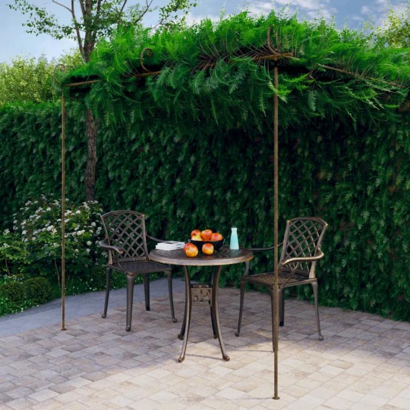 1 VidaXL Pergola antikbrun 3x3x2,5 m jrn