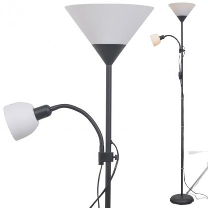 1 VidaXL Golvlampa svart