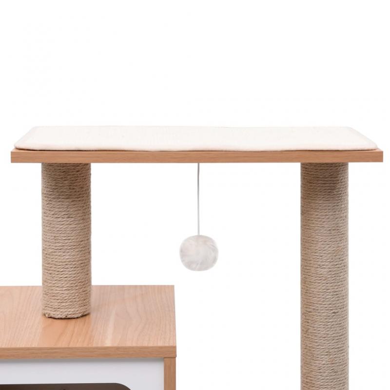 1 VidaXL Kattmbel Klstrd med klsmatta i sisal 82 cm