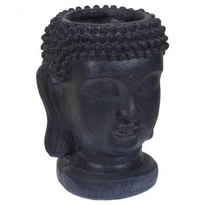 1 VidaXL ProGarden Blomkruka Buddha-figur 25x26x35 cm antracit