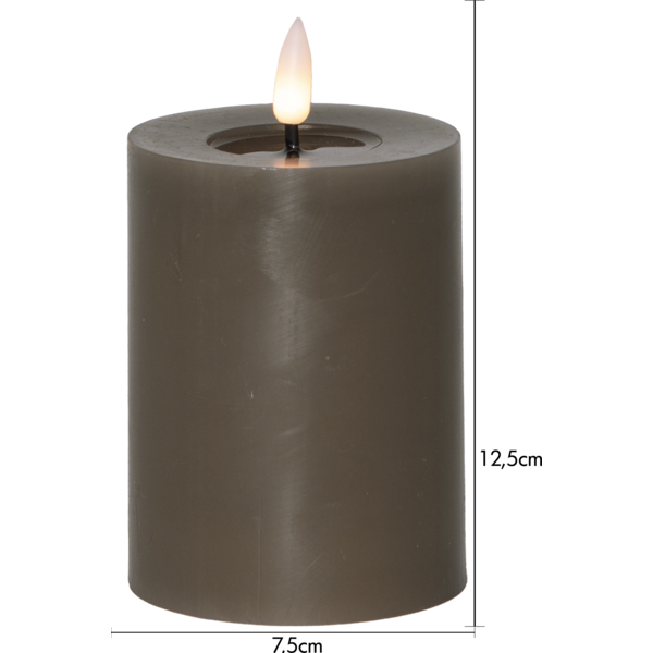 LED Blockljus Flamme Flow Mullvad 12,5 cm