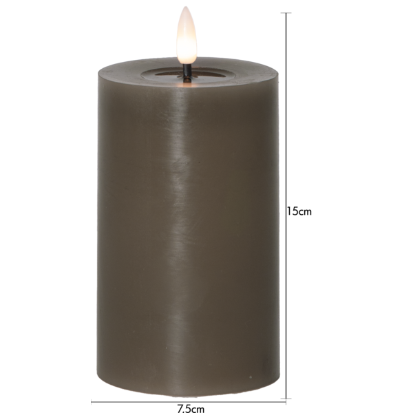 LED Blockljus Flamme Flow Mullvad 15 cm