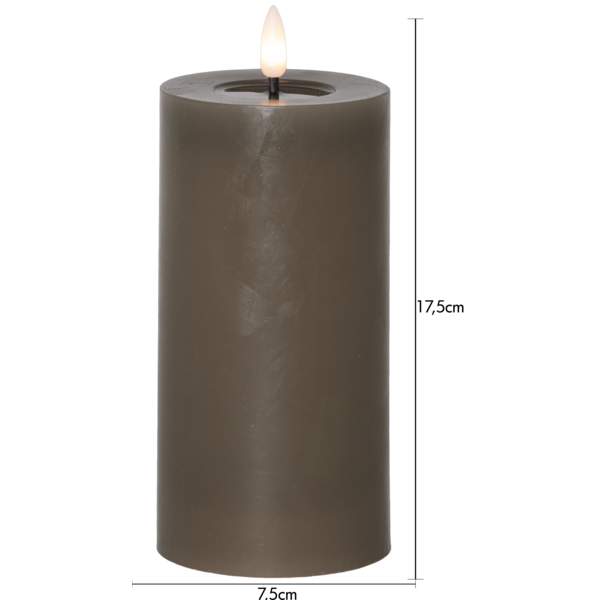 LED Blockljus Flamme Flow Mullvad 17,5 cm