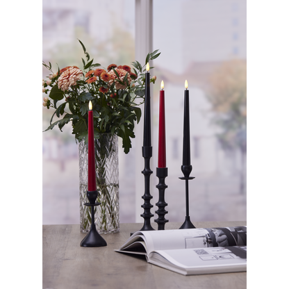 LED Antikljus 2-pack Flamme Candy Röd