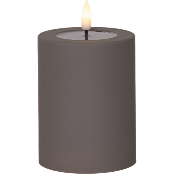 LED Blockljus UTOMHUS Flamme Soft Mullvad 12,5 cm