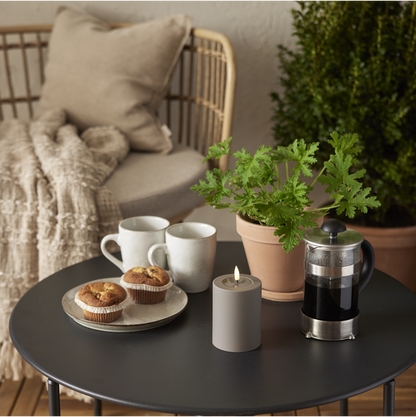 LED Blockljus UTOMHUS Flamme Soft Mullvad 12,5 cm