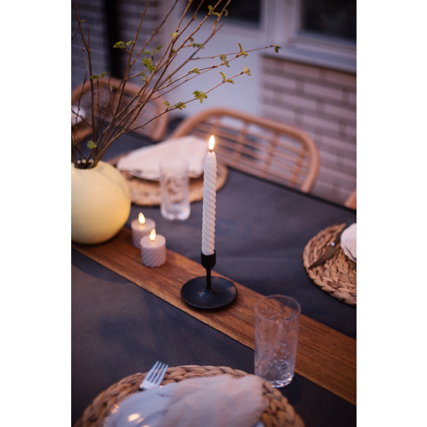 LED Antikljus 2-pack Flamme Swirl 25 cm