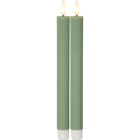 LED Antikljus 2-pack Flamme Stripe 25 cm