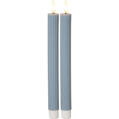 LED Antikljus 2-pack Flamme Stripe 25 cm