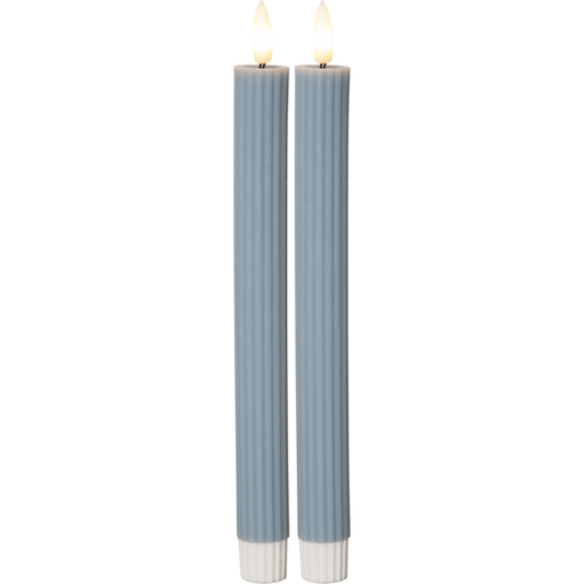 LED Antikljus 2-pack Flamme Stripe 25 cm