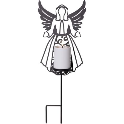 LED Gravljus Siluett Ängel med ljus 48 cm