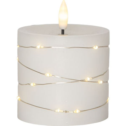 LED Blockljus Flamme Dew 10 cm I lager vecka 08