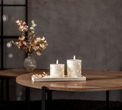 LED Blockljus Flamme Dew 10 cm I lager vecka 08