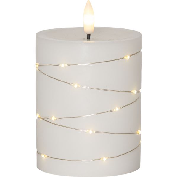 LED Blockljus Flamme Dew 12,5 cm I lager vecka 08