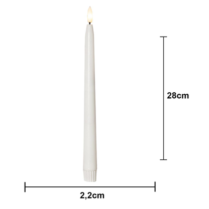 LED Antikljus UTOMHUS 2-pack 28 cm