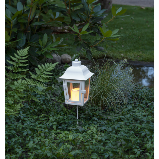 LED Gravlykta Vit metall 46 cm