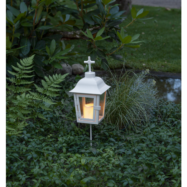 LED Gravlykta Vit metall 46 cm