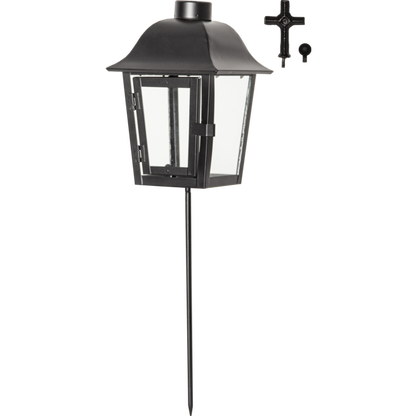 LED Gravlykta Svart metall 46 cm