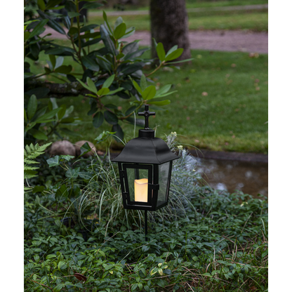 LED Gravlykta Svart metall 46 cm