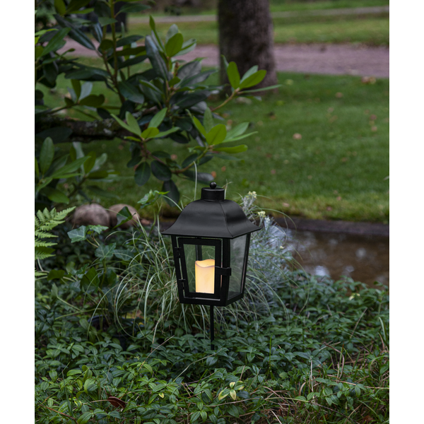 LED Gravlykta Svart metall 46 cm