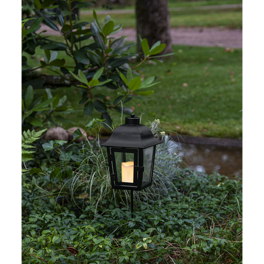 LED Gravlykta Svart metall 46 cm