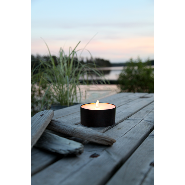 LED Utomhusmarschall svart plåt och vax