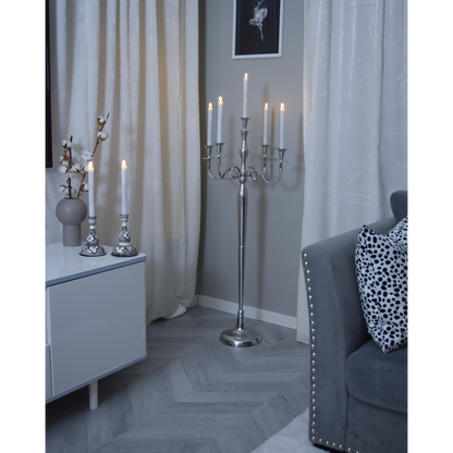 LED Antikljus 2-pack Flamme Rustic 25 cm Vit