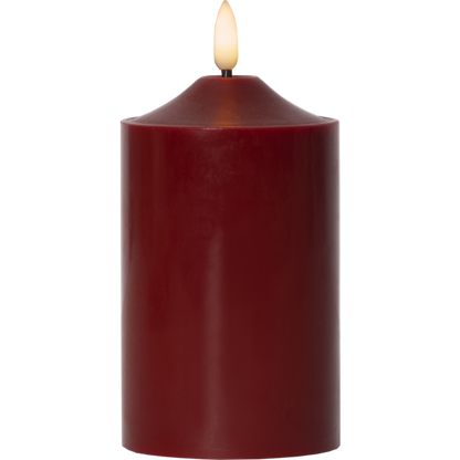 LED Blockljus Flamme Top Röd 15 cm