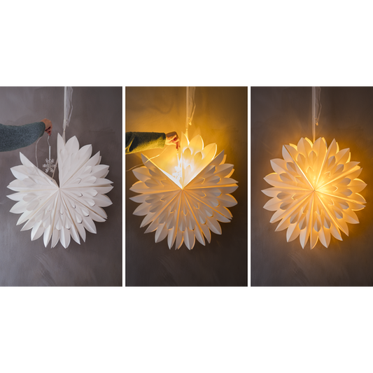 Belysning Jul Ljusslinga stjärna till pappersstjärna