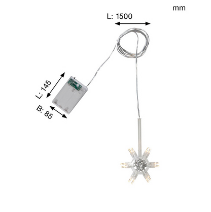 Belysning Jul Ljusslinga stjärna till pappersstjärna