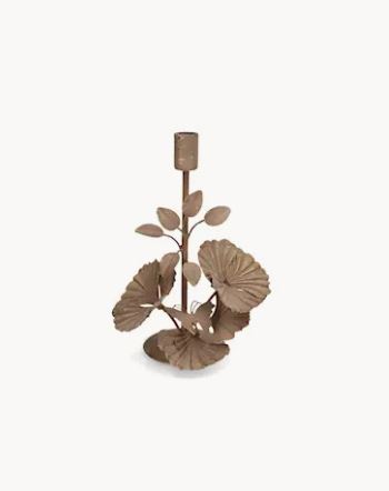 Ljusstake Floral 2-pack Brun 16x12x23cm