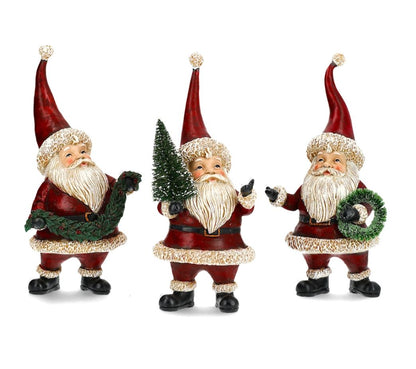 Juldekoration Inomhus Tomte Trilling Mix 12x10x23cm