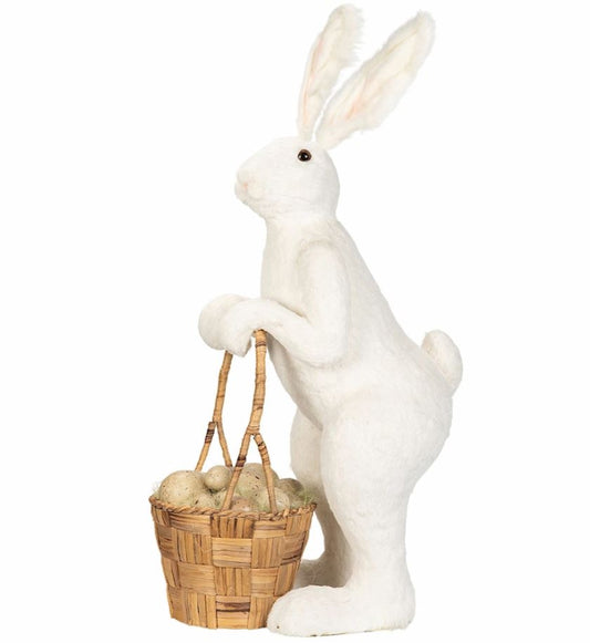 Påskdekoration Golvdekoration Hare Med Korg Stor 118 cm