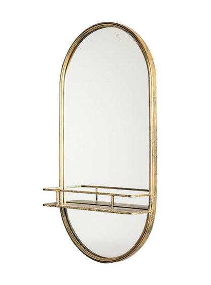 Väggspegel 45x13x88cm antikguld