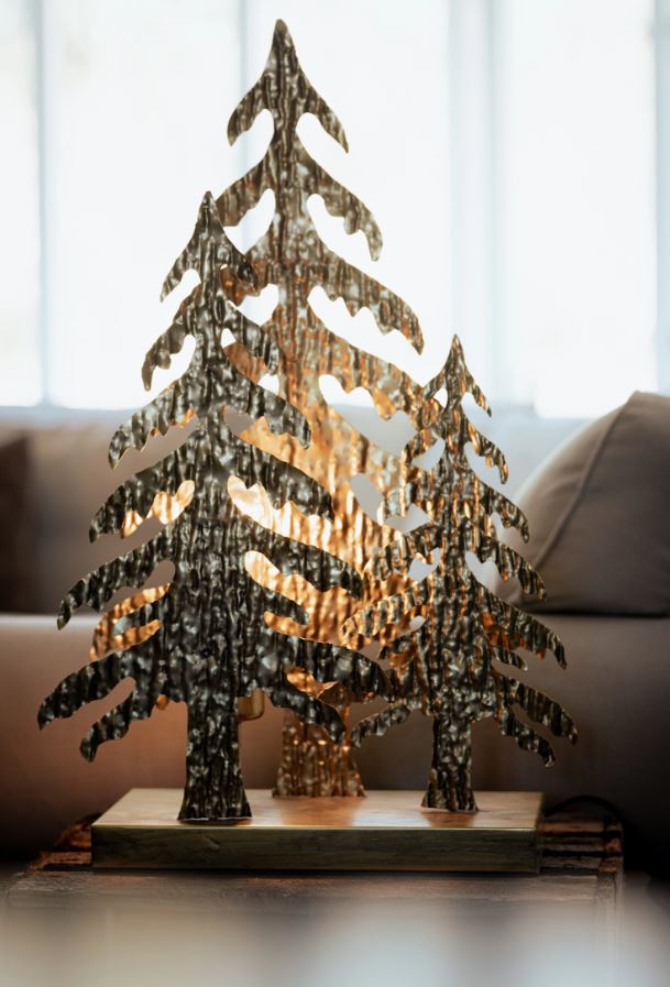 Belysning Jul Lampa Granar 38x14x58cm