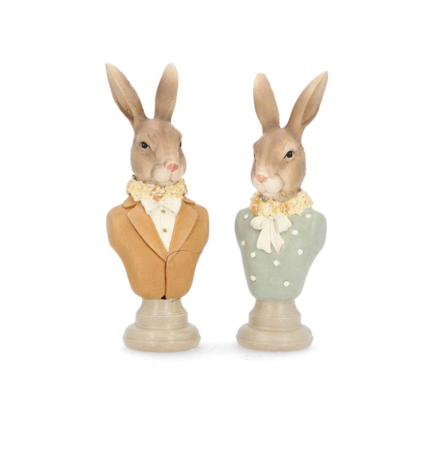 Påskdekoration Byst Kanin 2-pack Mix
