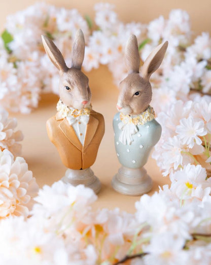 Påskdekoration Byst Kanin 2-pack Mix