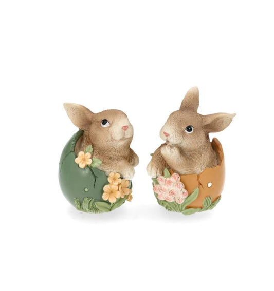 Påskdekoration Kanin i Ägg Mix 11cm