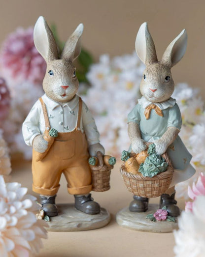 Påskdekoration Kanin Morotskorg Mix 22 cm