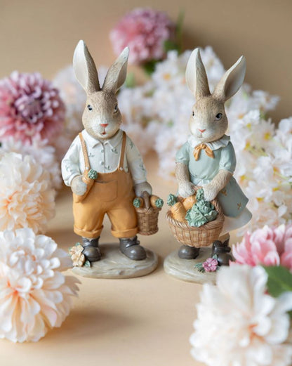 Påskdekoration Kanin Morotskorg Mix 22 cm