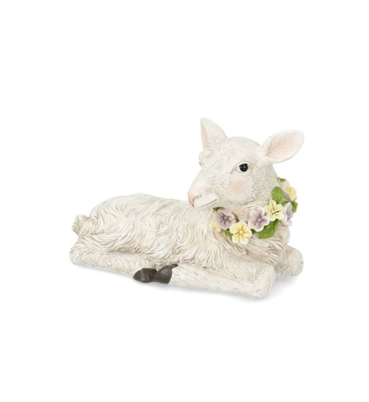 Påskdekoration Får med Krans 20 cm
