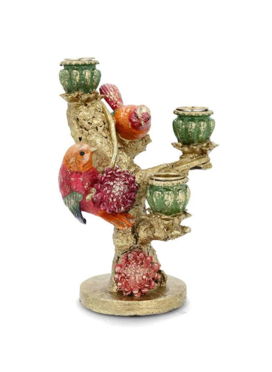 Ljusstake Fågel Exotisk 21cm