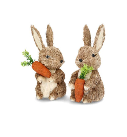 Påskdekoration Kaniner Morot 2-pack Mix