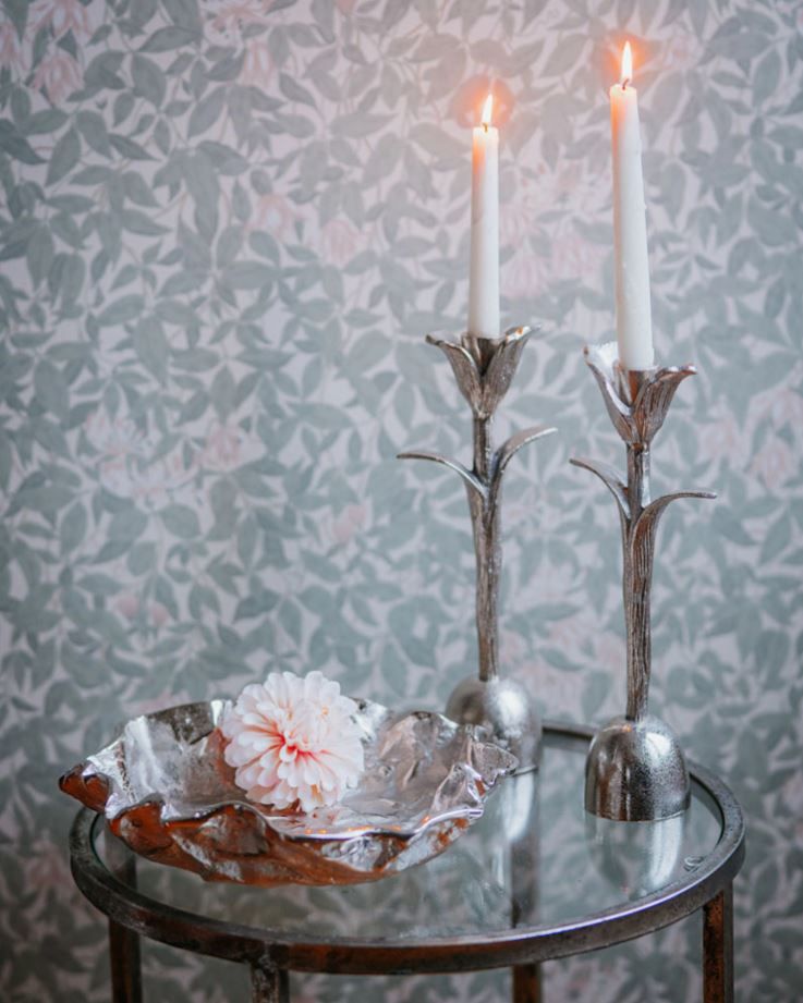 Ljusstake Signe Ros 32 cm I lager vecka 07