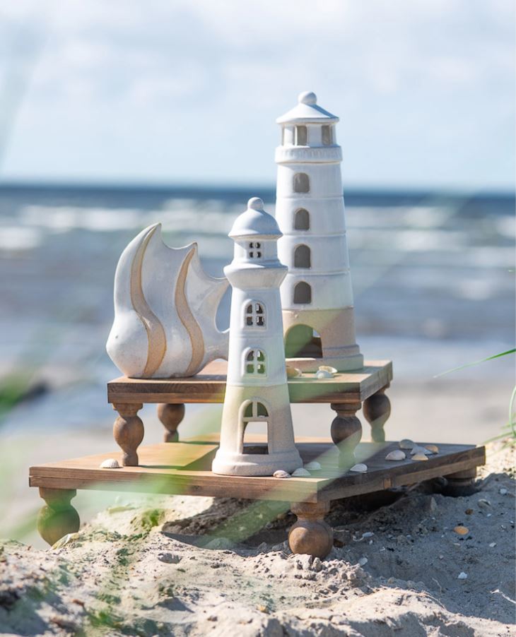 Dekoration Fisk Randig 2-pack 19 cm