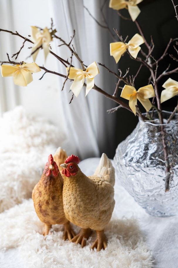 Påskdekoration Rosett Satin Små Gul 25-pack